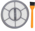 ApplianPar Pack of 2 Vacuum Filter with Brush Replacement for Eureka Airspeed EF-7 AS3001A, AS3008A, AS3011A, AS3030A Part # 091541...