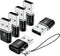 USB to USBC-C Adapter(6 Pack),USB to USB C Adapter,USB A to USB C Adapter,USB C Female to USB Male Adapter,USB Charger USB C Cable Connector for i...
