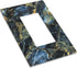 Abstract Navy Blue Marble 1 Gang Rocker/GFCI Outlet Light Switch Wall Plate Cover Faceplate Gold Grey Marble Ink Texture Decorative Faceplate Luxu...