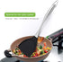 Honglida Premium Silicone Wok Turner BPA Free 600ºF Spatula Stainless Steel Handle 14-1/5 Inch for Non Stick Cookware (Black)...