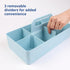 BLUE GINKGO Multipurpose Caddy Organizer - Stackable Plastic Caddy with Handle | Desk, Makeup, Dorm Caddy, Classroom Art Organizers (Made in Korea...