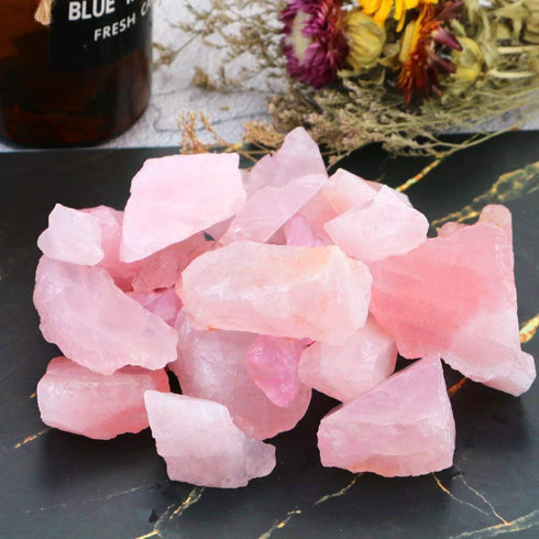 2lb/950g Rough Natural Rose Quartz Crystal Raw Stone Gemstone Crystal Rock for Cabbing,Tumbling,Cutting,Polishing,Lapidary,Wire Wrapping,Healing R...