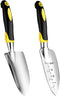 Garden Trowel, Hand Shovel, 2 Piece Cast-Aluminum Heavy Duty with Soft Rubber Handle Garden Tools, Small Hand Trowel for Women Men Kids Gardening...