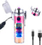 SKRFIRE Windproof Lighter Waterproof Lighter USB Type C Rechargeable Plasma Arc Lighter with Digital Power Indicator for Camping, Hiking,Traveling...