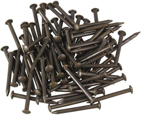 Wooden Nail Tiny Antique DIY Decorative Boxes Accessories Mini Nail 1inch/25mm (Bronze, 100pcs)...