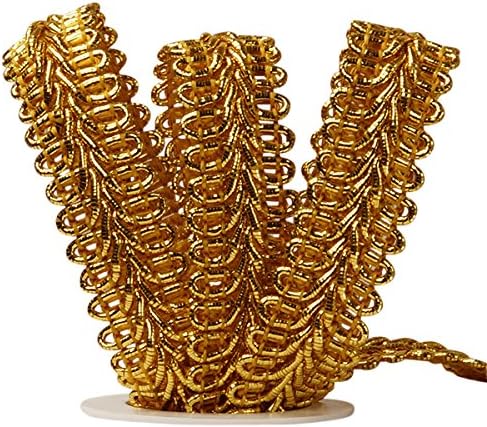 5/8" X 10 Yards Gold Metallic Gimp Braid Trim...