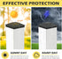 4×4 Fence Post Caps(Actual 3.5" x 3.5"), 12 Pack Outdoor Decorative Deck Post Caps Cover with 24 Screws and Easy Installation Post Caps, Protect W...