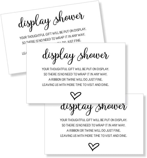 All Ewired Up 50 Display Shower Insert Cards, Display Shower Card, Display Shower Tags, Display Shower Invitation, Bridal Shower Insert, Baby Show...