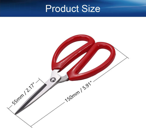 Auniwaig Sewing scissors, 5.90 inch sharp Embroidery Crafting Threading Scissors with Leather Scissors Cover for Office Home School Sewing Fabric ...