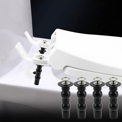 Toilet Seat Hinge Screw 2 Pack,Compatible with TOTO Toilet, Expanding Rubber Bolt Top Nuts Set for Top Mount Toilet Seat Tightening Kit Replacemen...