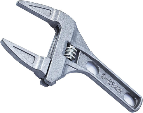 findmall Adjustable Wrench 6-68mm 8-Inch Short Shank Large Openings Wide Jaw Ultra-thin Wrench Lightweight Aluminum Alloy Repair Tools Fits for Ba...