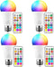 ILC LED Light Bulb 85W Equivalent, Color Changing Light Bulbs 2700K Warm White, Remote Control RGB 6 Modes, Timing, Sync, Dimmable E26 Screw Base ...