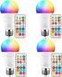 ILC LED Light Bulb 85W Equivalent, Color Changing Light Bulbs 2700K Warm White, Remote Control RGB 6 Modes, Timing, Sync, Dimmable E26 Screw Base ...