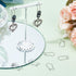 1 Box 120Pcs Kidney Earring Finding Teardrop Earring Wires Stainless Steel U Shaped Hoop Wires Long Earring Hooks Dangle Silver Earring Wires for ...