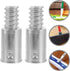 Healifty 2pcs Threaded Tip Replacement Threaded Tip Repair Kit Pole Handle Replacement Ultra Threaded Tip Repair Kit...