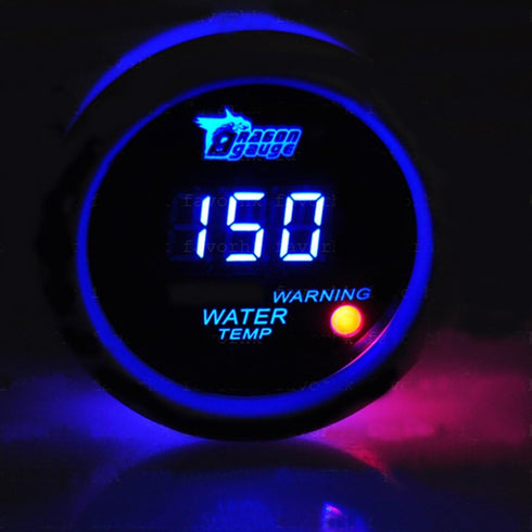 ESUPPORT Car 2" 52mm Digital Water Temp Gauge Temperature Meter Blue LED Light Celsius...