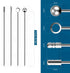 Cocktail Picks Stick, 20Pcs Stainless Steel Martini Picks, Reusable Metal Cocktail Skewers Olives Appetizers Bloody Mary Brandied...