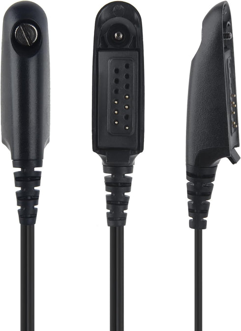 Two Way Radio Shoulder Mic Remote Speaker Microphone with 3.5mm Audio Jack for Motorola ht750 ht1250 Walkie Talkie (Coffee), RE026...