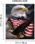BOMUVI Paint by Numbers for Adults Beginner Paint by Numbers for Adults Eagle Paint by Number Kits Acrylic Painting Ameriacan Flag Paint by Number...