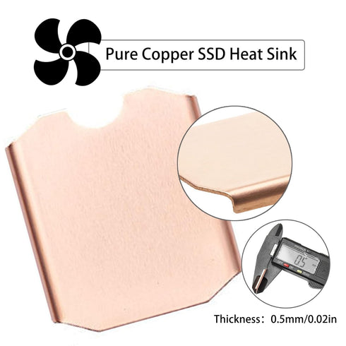 Steam Deck SSD Heatsink Thermal Pad: Haojiaho M.2 2230 NVME SSD Copper Heat Sink with Cooling Thermal Pads for Steam Deck 2230 SSD, SabrentRocket ...