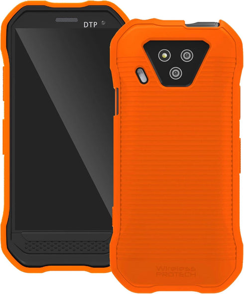 Case Compatible with Kyocera DuraForce Ultra 5G Phone Model E7110 (Verizon), Durable Slim Flexible Cover Case with Drop Protection (Orange)...
