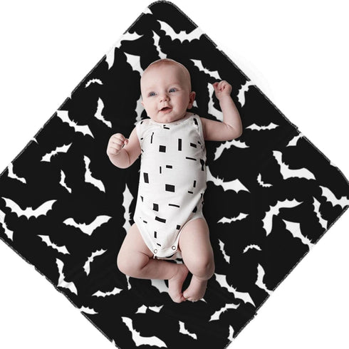 Halloween Bat Goth Baby Stuff Newborn Swaddle Blanket Soft & Cozy Gothic Receiving Baby Blankets Swaddle Wrap for Boys and Girls...