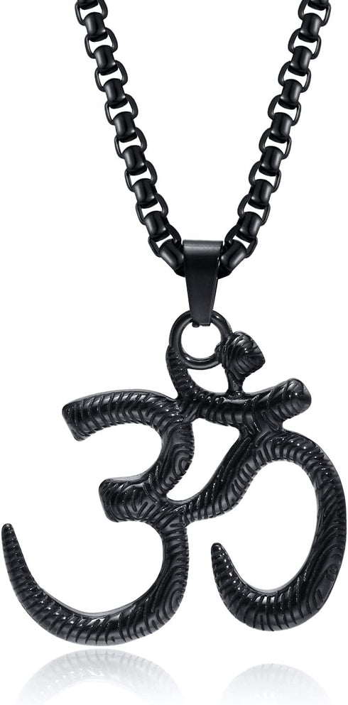 VNOX Om Yoga Pendant Necklace - Yoga Hindu Spiritual Amulet Jewelry Sanskrit Symbol Om Aum Ohm/Lotus Yoga Pendant Necklace...