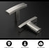 homdiy 10 Pack Brushed Nickel Cabinet Knobs Silver Drawer Knobs Kitchen Cabinet Knobs - Solid Zinc Alloy T Cabinet Handle Single Hole for Cupboard...