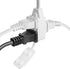 ETL Certified 2-Pack SPT2 16AWG 2 Prong Power Extension Cord, 13 Amp 1625 Watts, VSEER Polarized 3 Outlets with Safety Cap Protect for Home Office...