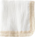 Cotton Muslin Baby Blanket with Tassel?Large 47" x 47" Baby Receiving Blanket with Fringe, Boho Muslin Swaddle Blanket with Fringe, Nursery Decor ...