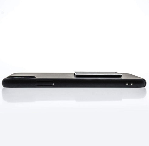 Flip Stand Adjustable Phone Stand & Grip with Compact Mirror, Compatible with Magnet Car Mount (Silver)...