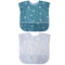Little Dimsum Toddler Feeding Smocks Baby Waterproof Bib with Crumb Catcher Pocket Short Sleeve Adjustable Baby Bib, Pack of 2 Colors Flower Sets...