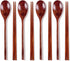 Ecloud Shop Wooden Chopsticks Spoon Set Korean Dinnerware Reusable Long Handle Spoons Chopsticks for Home Kitchen Restaurant (4 Sets)...
