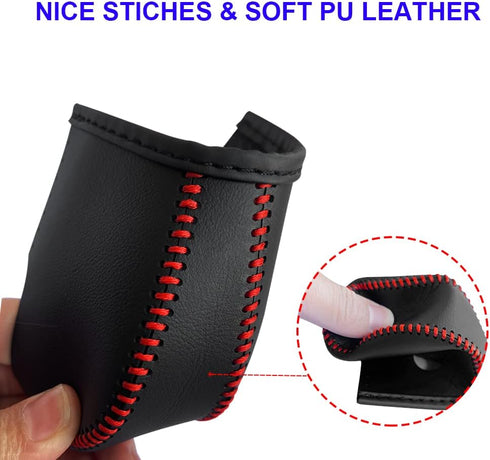 Gear Shift Cover for 2013-2019 Nissan Sentra / 2013-2018 Altima Auto Leather Shifter Cover Protector Trim for Nissan Rogue 2014-2016 /Pathfinder 2...