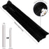 GDHOMM Under Door Draft Stopper Door Sweep Noise Blocker Weather Stripping Size Adjustable 30"-36" Gap Filler & Door Seal, Black...