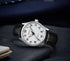 Men's Minimalist Easy Reader Watch Stainless Steel Leather Strap Waterproof Bussiness Casual Mens Quartz Wrist Watch...