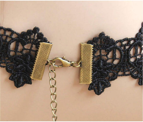 Sither Halloween Black Choker Necklace for Women Girls Gothic Punk Choker Crystal Pendant Necklace Vampire Costume Jewelry Festivals Cosplay Party...