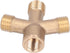 Garden Hose Splitter Hose Splitter 2 Way Heavy Duty Brass Hose Splitter Garden Hose Thread 4 Way Connector Pipe Fittings Foricultural Spraying...