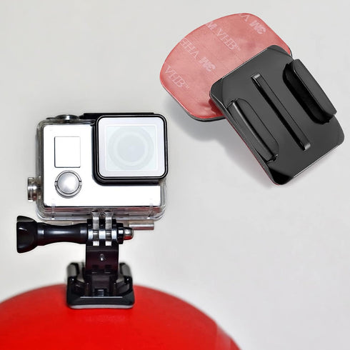 Fulushouxi 18 Set Helmet Adhesive Sticky Mount, Compatible with GoPro Hero 10/9/8/7, Fusion, 6/5/4, Session, Action Camera...