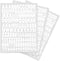 3 Sheets 1 Inch White Iron On Heat Transfer Letters and Numbers 504 Piece Alphabets Numbers Fabric Washable Iron on Letter Patches for Sports Jers...