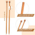 2 Pcs Bamboo Knitting Needles Set Straight Single Pointed Knitting Needle Length 14 Inch Knitting Supplies Knitting Needles for Beginners Handmade...