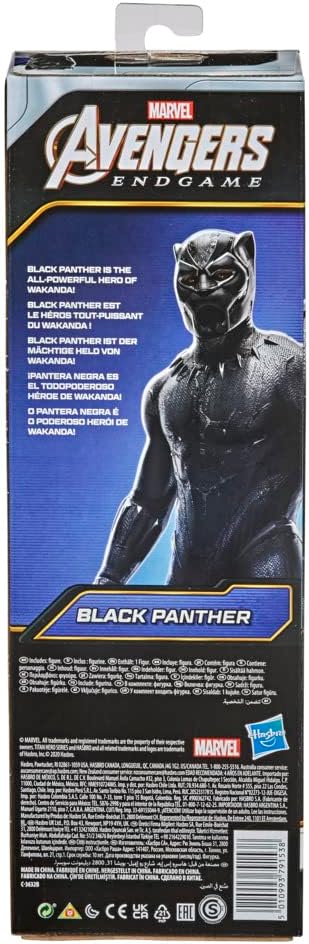 Marvel Avengers Titan Hero Series Collectible 12-Inch Black Panther Action Figure, Toy for Ages 4 and Up...