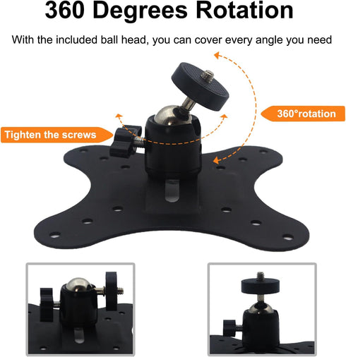 Vertically Mounted Projector Bracket Wall-Mounted Universal Ceiling Wall Projector, 1/4" Screw, Camera Bracket Mini Projector Bracket?2.36in?...