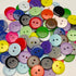 Libiline 100pcs 5/8"(15mm) Resin Button Solid Color 2Holes Craft Clothes Sewing Cards Making Sweater Shirt (Multi-colored, 5/8"(15mm))...