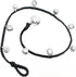 Handmade Silver-Tone Tiny Bells Black Cord Station Anklet Bracelet 10 Inches (AkSP12)...