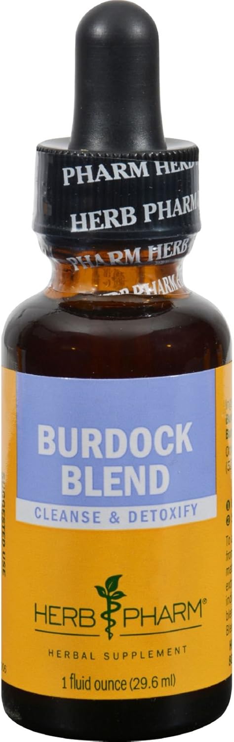 Herb Pharm Burdock Blend Liquid Extract to Support Cleansing & Detoxifying - 1 Ounce (DBURD01)...
