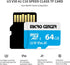 Micro Center 64GB microSDXC Card 2 Pack, Nintendo-Switch Compatible Micro SD Card, UHS-I C10 U3 V30 4K UHD Video A1 R/W Speed up to 95/30 MB/s Fla...