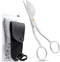Applique Pelican Duckbill Blade 5.8 Inch - Double Bent Curved Offset Handle Scissors with Pouch Sleeve for Embroidery, Fabric, Thread, Knitting, S...