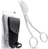 Applique Pelican Duckbill Blade 5.8 Inch - Double Bent Curved Offset Handle Scissors with Pouch Sleeve for Embroidery, Fabric, Thread, Knitting, S...