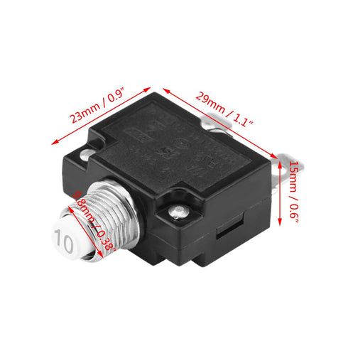 125/250V AC Thermal Overload Protector Reset Thermal Switch Circuit Breaker Over Current Overload Protector for Generator(15A) for delta shopmaste...